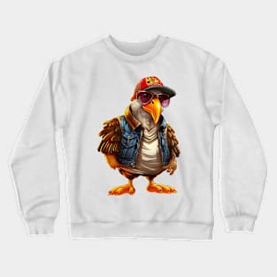 Cartoon Thanksgiving Turkey #11 Crewneck Sweatshirt